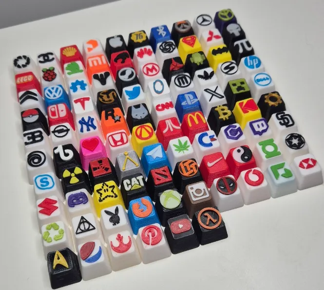 Keycaps para Teclado CherryMX - Marca - Jogo - Símbolo - Logotipo